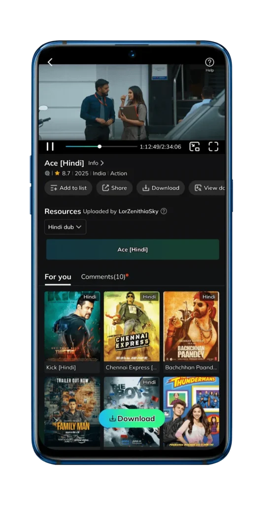 Built-In Video Streaming App